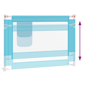 Blaues Bettschutzgitter für Kleinkinder 90x25 cm