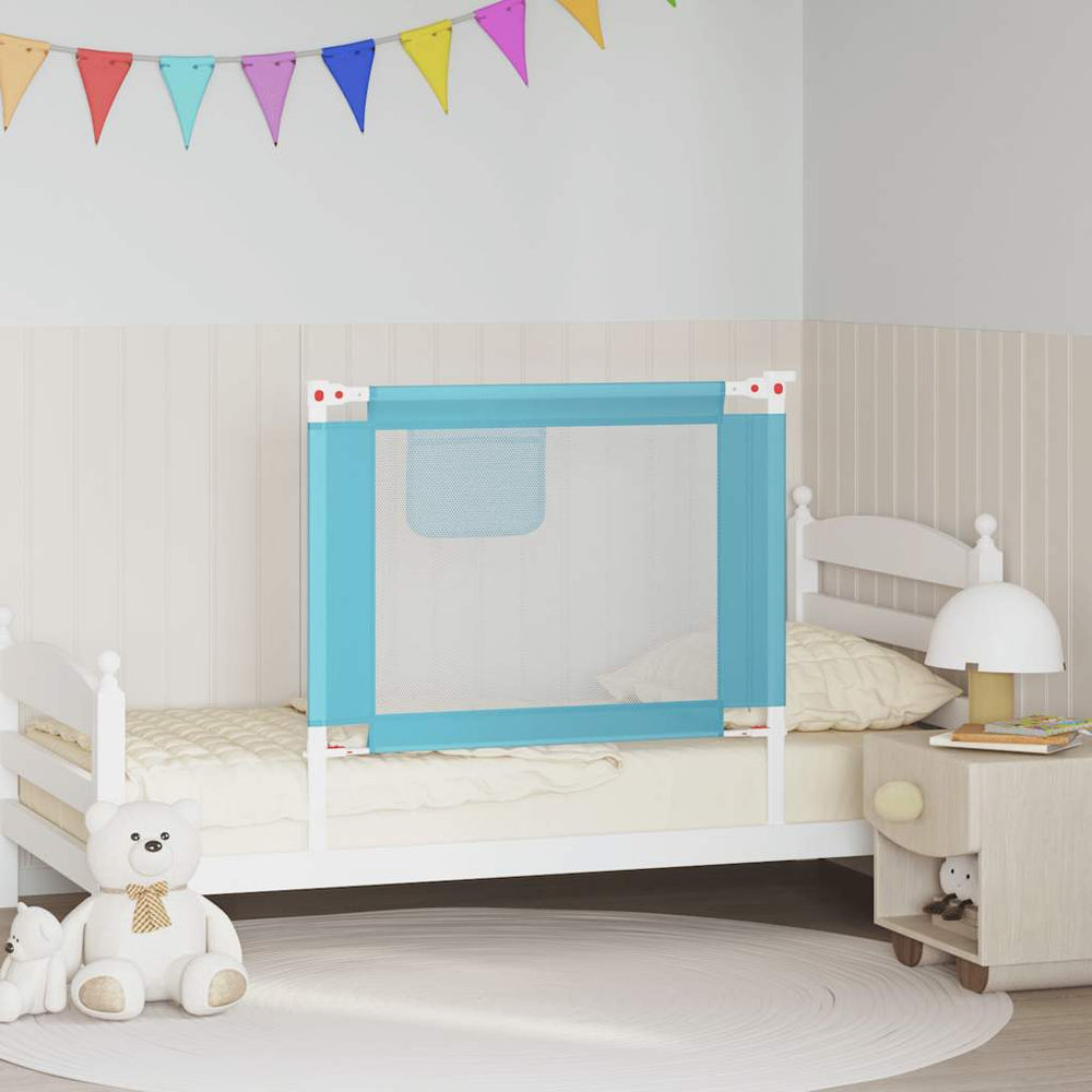 Kleinkind-Bettschutzgitter Blau 90x25 cm Stoff