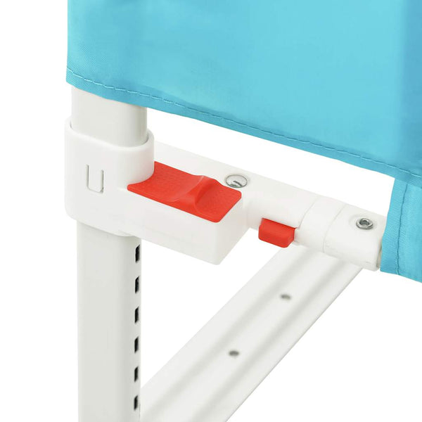 vidaXL Barrière de lit enfant Bleu 150x25 cm Tissu