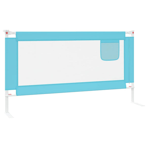 vidaXL Barrière de lit enfant Bleu 160x25 cm Tissu