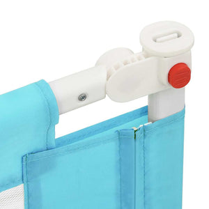vidaXL Barrière de lit enfant Bleu 160x25 cm Tissu