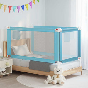 vidaXL Barrière de lit enfant Bleu 160x25 cm Tissu