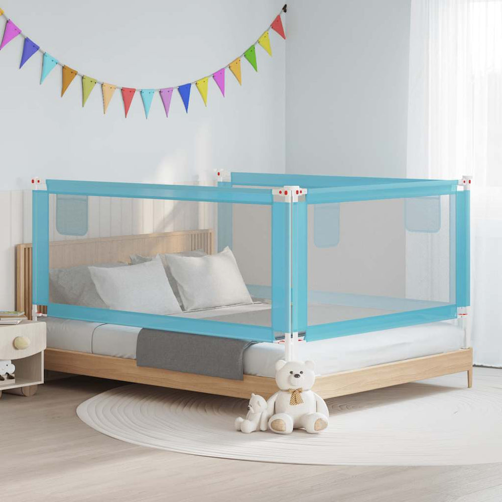 Blaues Bettschutzgitter für Kleinkinder 190 cm