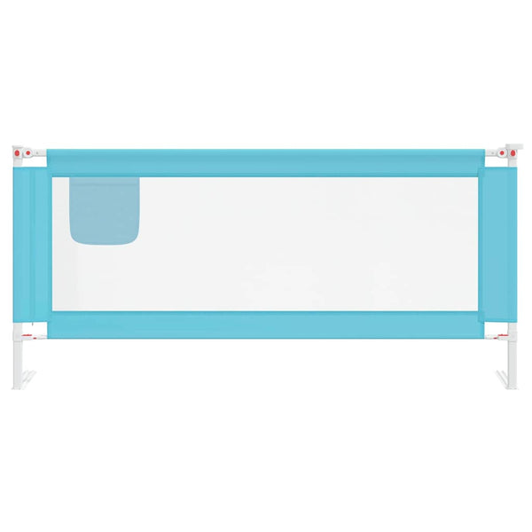 vidaXL Barrière de lit enfant bleu 200x25 cm en tissu