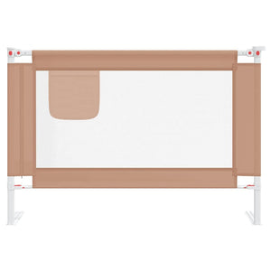 vidaXL Barrière de lit enfant Taupe 100x25 cm Tissu