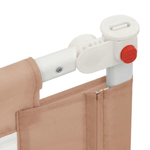 vidaXL Barrière de lit enfant Taupe 100x25 cm Tissu