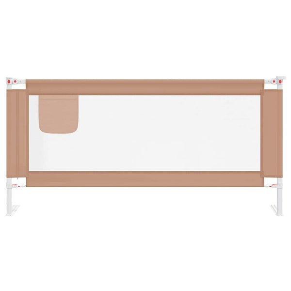 vidaXL Barrière de lit enfant Taupe 190x25 cm Tissu
