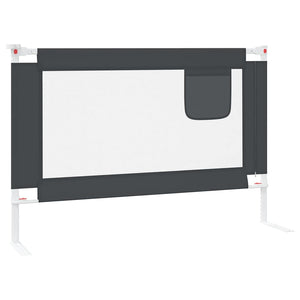 Kleinkind-Bettschutzgitter Dunkelgrau 100x25 cm Stoff