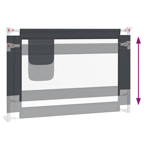 Kleinkind Bettschutzgitter Dunkelgrau 100 cm