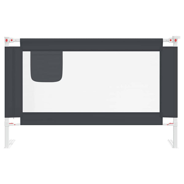 vidaXL Barrière de lit enfant Gris foncé 120x25 cm Tissu