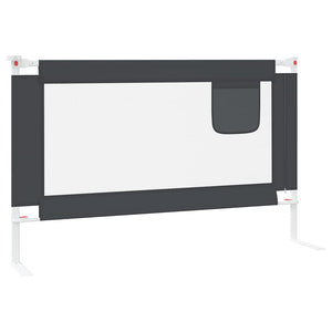 vidaXL Barrière de lit enfant Gris foncé 120x25 cm Tissu