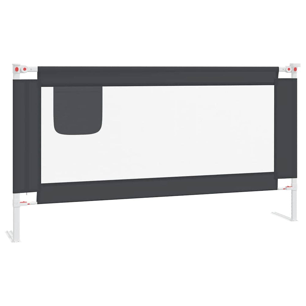 vidaXL Barrière de lit enfant Gris foncé 160x25 cm Tissu