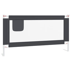vidaXL Barrière de lit enfant Gris foncé 160x25 cm Tissu