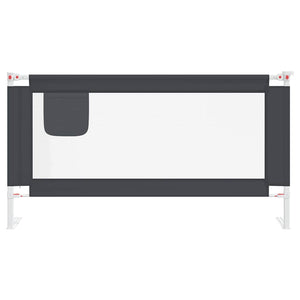 vidaXL Barrière de lit enfant Gris foncé 160x25 cm Tissu