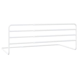 Kleinkind-Bettschutzgitter Weiß (76-137)x55 cm Eisen