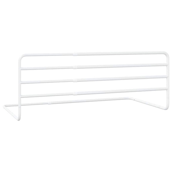 Kleinkind-Bettschutzgitter Weiß (76-137)x55 cm Eisen