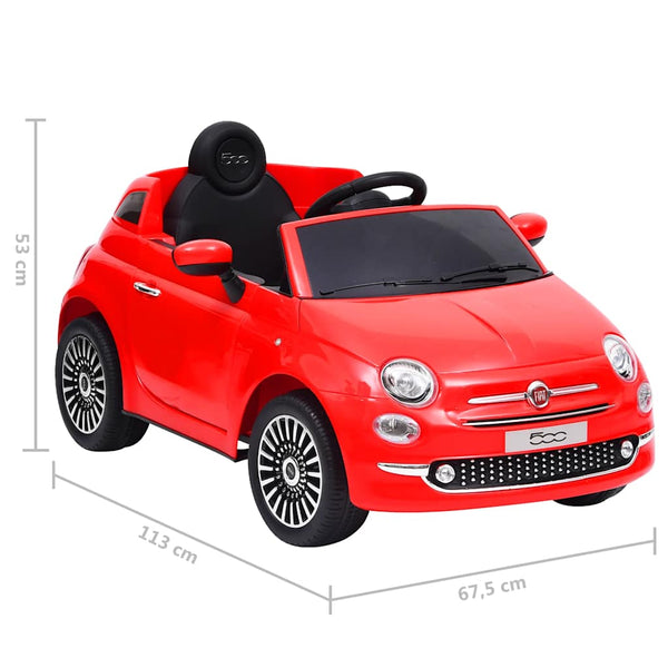 Fiat 500 Kinder Elektroauto Rot