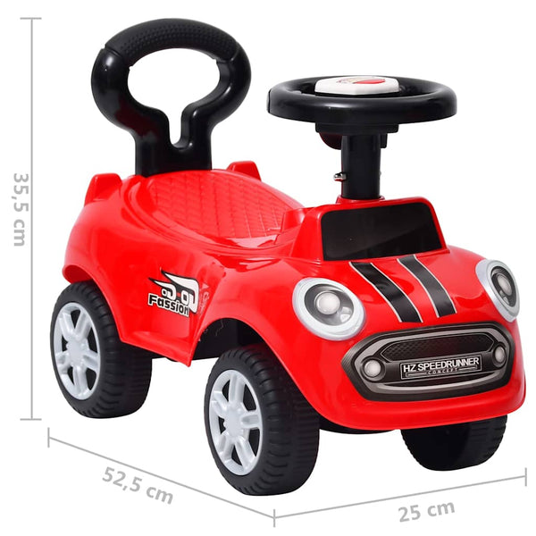 Rotes Kinderauto Rutscher