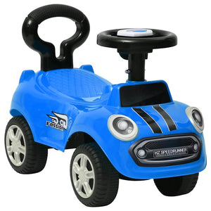 Blaues Kinderauto Rutscher