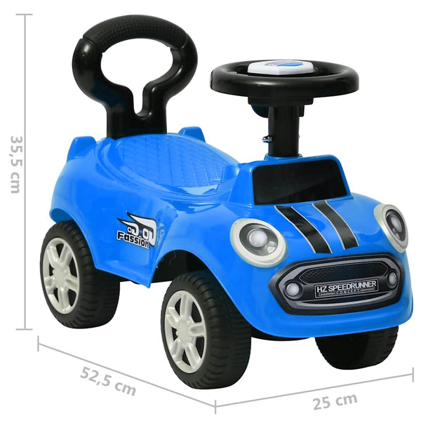 Blaues Kinderauto Rutscher