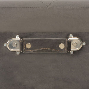 Hocker mit Stauraum 3er Set Grau Samt