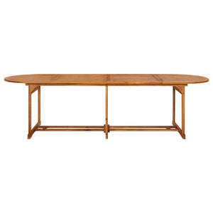 Garten-Esstisch 280x90x75 cm Massivholz Akazie