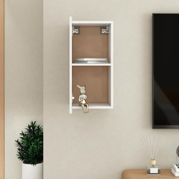 Weißer TV-Schrank Hängend, 30,5 cm
