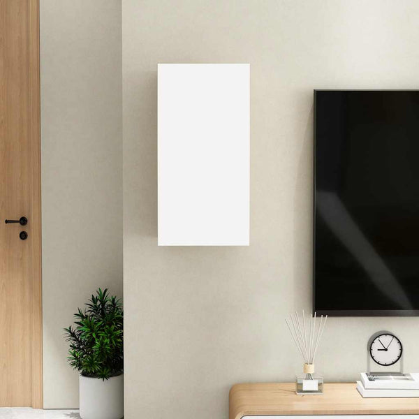 Weißer TV-Schrank Hängend, 30,5 cm