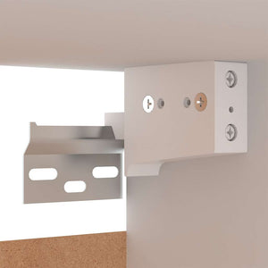 Weiße Hänge-TV-Schränke, 2er-Set