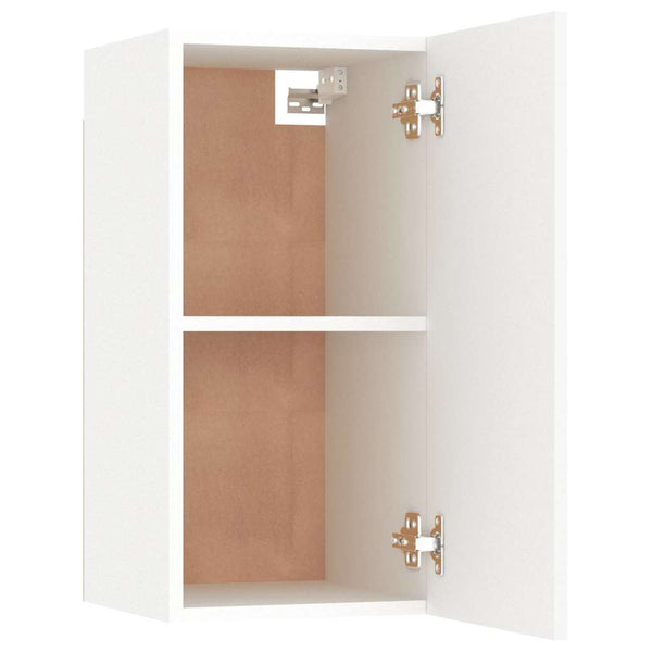 Weiße Hänge-TV-Schränke, 2er-Set