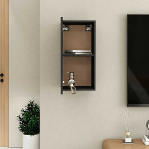Schwarzer TV-Schrank 30,5x30x60 cm