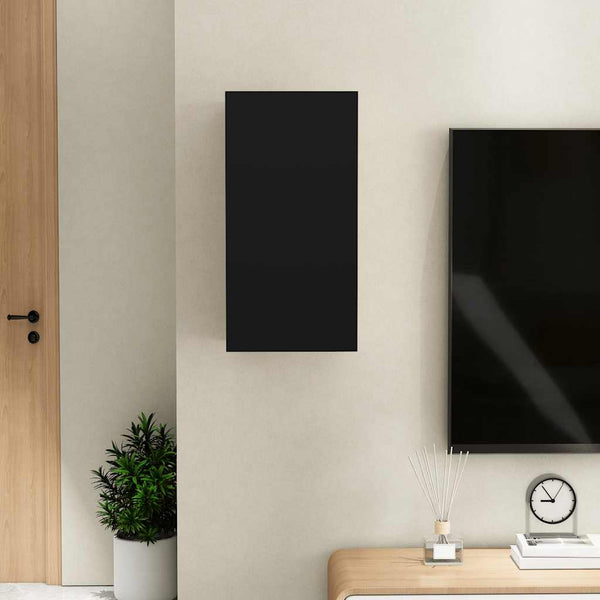 Schwarzer TV-Schrank 30,5x30x60 cm