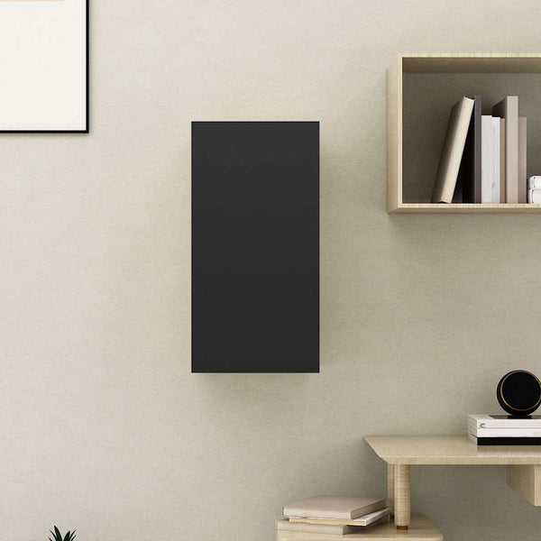 Schwarzer TV-Schrank 30,5x30x60 cm