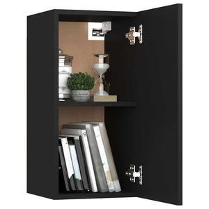 Schwarzer TV-Schrank 30,5x30x60 cm