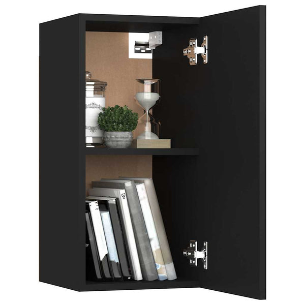 Schwarzer TV-Schrank 30,5x30x60 cm