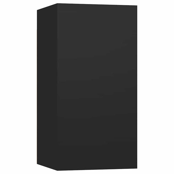 Schwarze TV-Schränke, 2er-Set