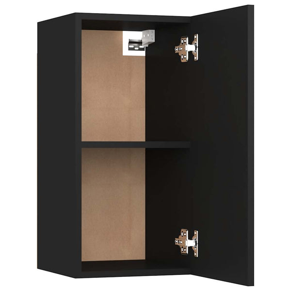 Schwarze TV-Schränke, 2er-Set