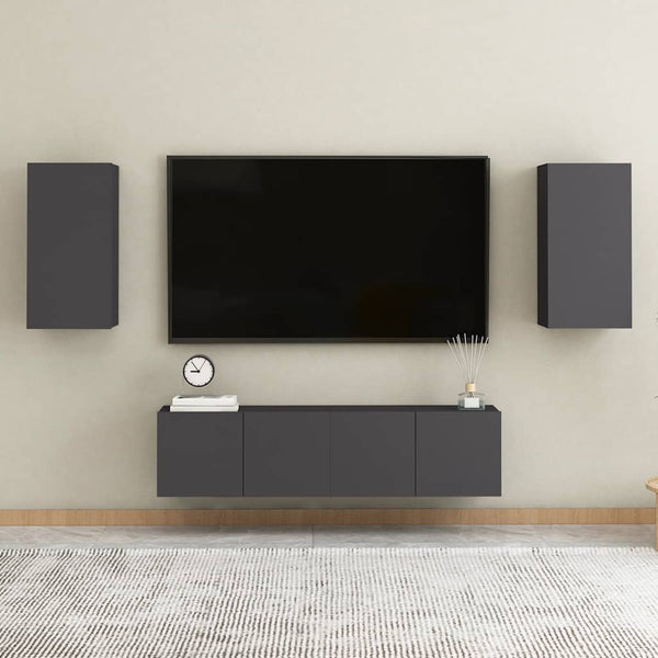 Grauer TV-Schrank 60cm