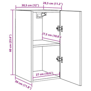 Grauer TV-Schrank 60cm