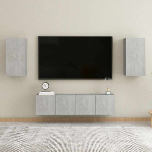 TV-Schrank Betongrau Hängend