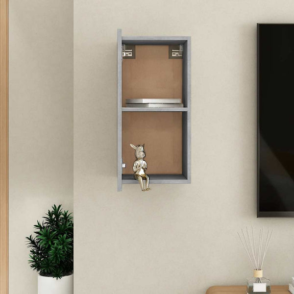 TV-Schrank Betongrau Hängend