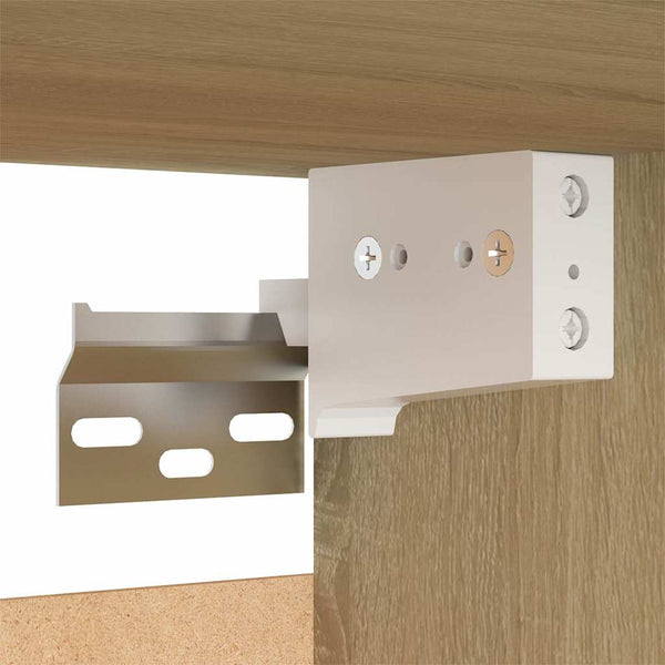 TV-Schrank Weiß Sonoma-Eiche Hängend