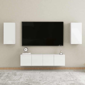 TV-Schrank Hochglanz Weiß 30,5x30x60 cm