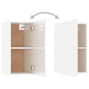 TV-Schrank Hochglanz Weiß 30,5x30x60 cm