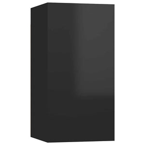 Hänge TV-Schrank, Hochglanz Schwarz, 30,5x30x60 cm