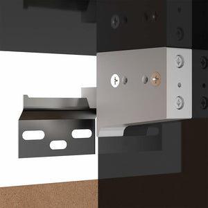 TV-Schränke, Hochglanz Schwarz, 2er-Set