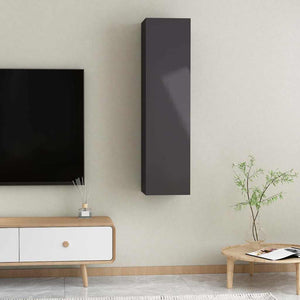TV-Schränke, Hochglanz Schwarz, 2er-Set