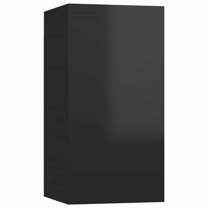 TV-Schränke, Hochglanz Schwarz, 2er-Set