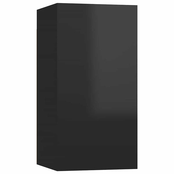 TV-Schränke, Hochglanz Schwarz, 2er-Set