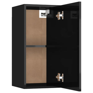 TV-Schränke, Hochglanz Schwarz, 2er-Set